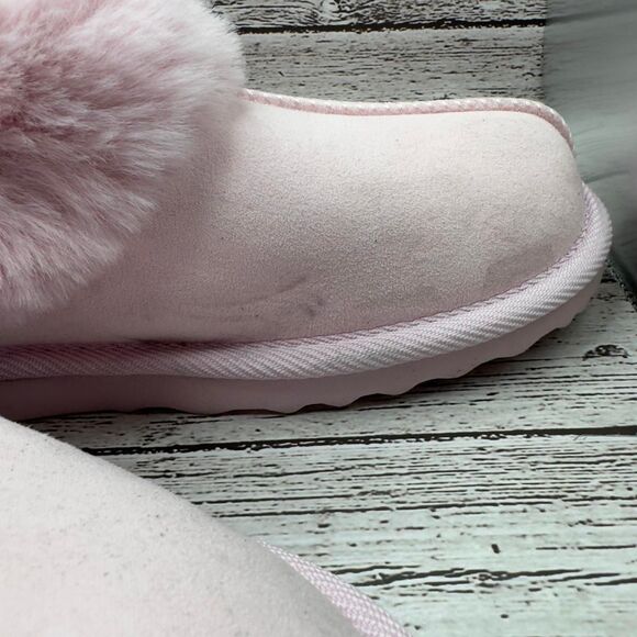 Cat & Jack Kids Piper Faux Fur Cuff Scuff Slippers - Picture 5 of 5